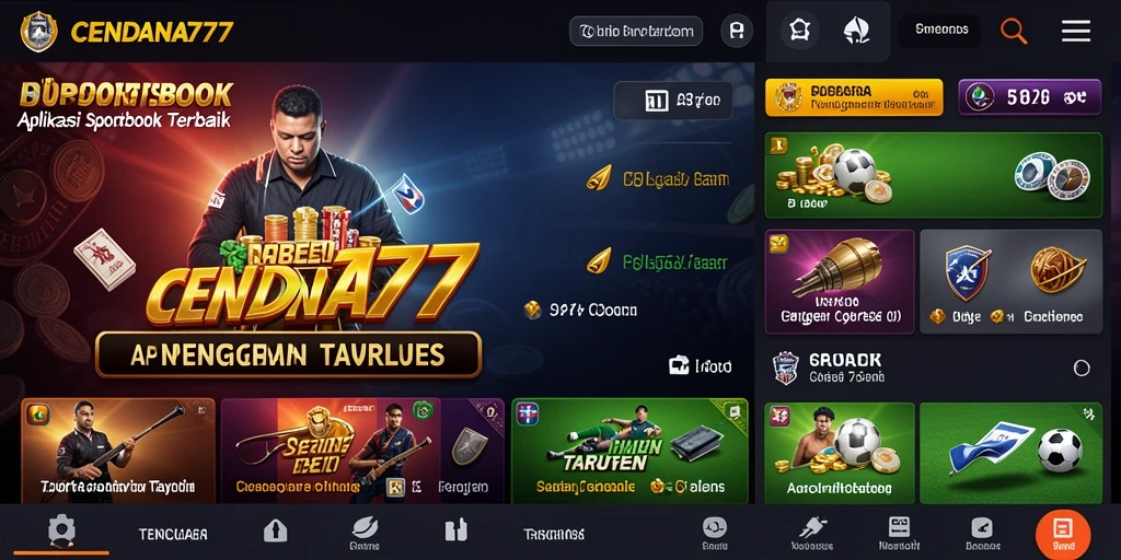Tampilan gameplay menarik dalam aplikasi Sportsbook CENDANA777.