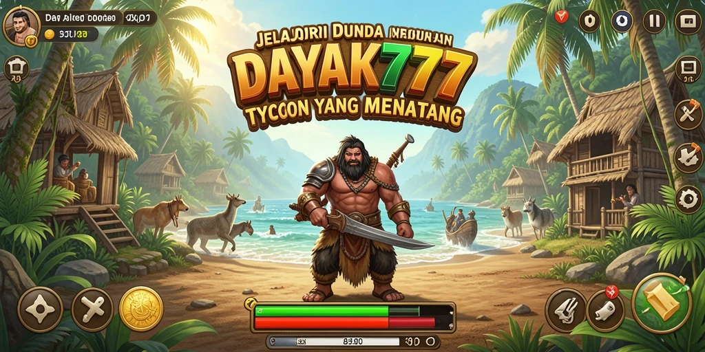 Screenshot utama DAYAK777 menampilkan gameplay Tycoon yang seru.