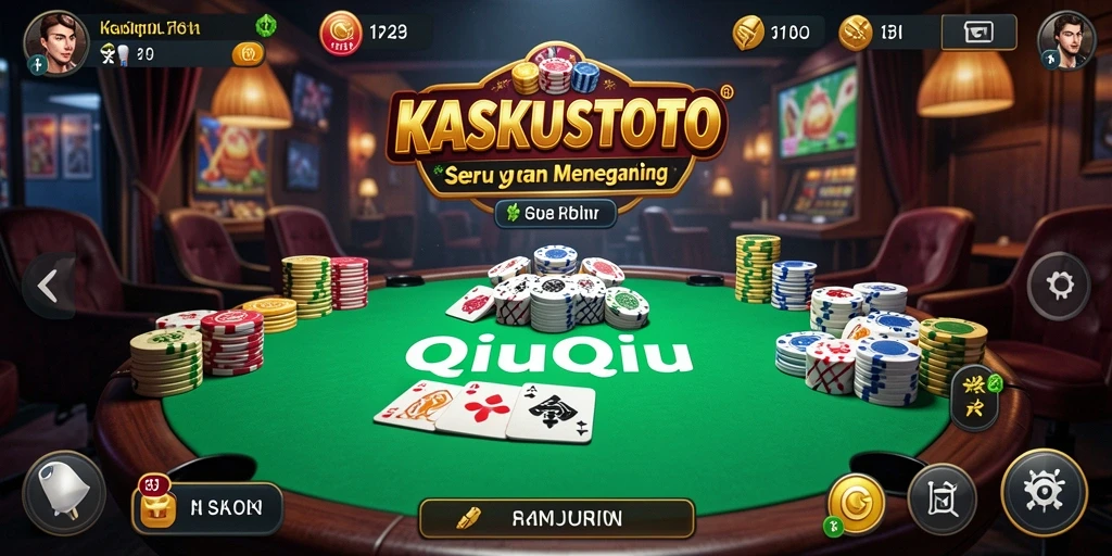 Gameplay menarik KASKUSTOTO dengan kartu QiuQiu yang seru.