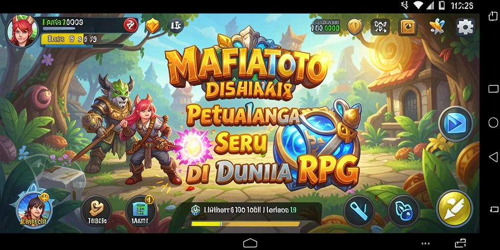Screenshot gameplay MAFIATOTO dengan pertarungan seru dan karakter unik.